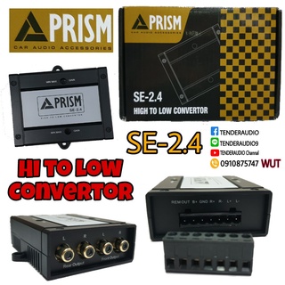 PRISM SE-2.4 ตัวแปลงสัญญาณ Hi to Low แปลงสายลำโพงรถให้เป็นช่องต่อ RCA