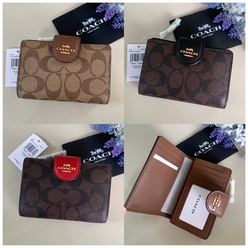 แท้ % (หลายสี) MEDIUM CORNER ZIP WALLET รุ่นใหม่