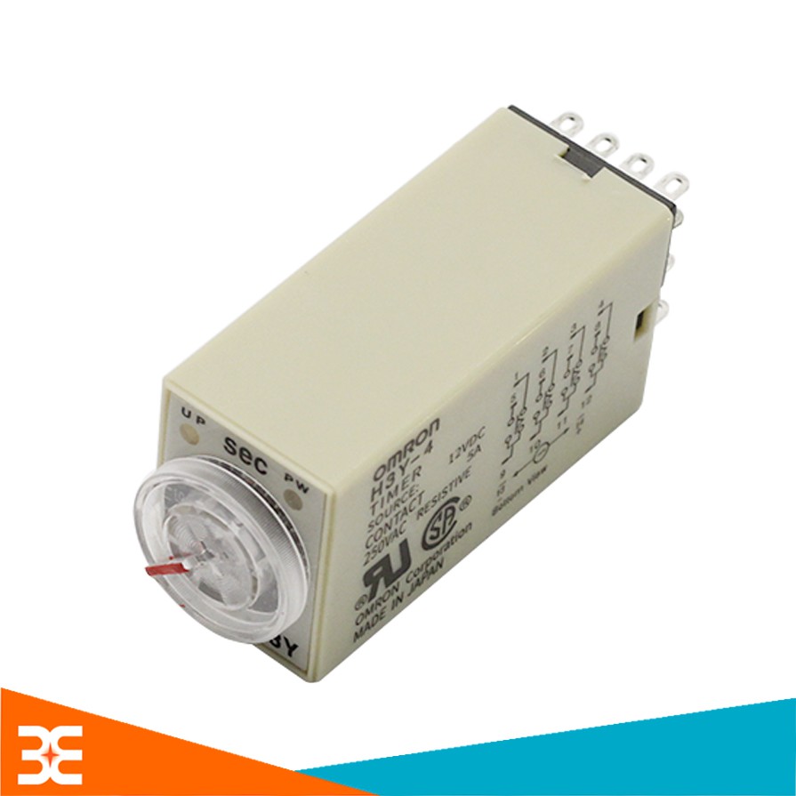 รีเลย์ตั้งเวลา Omron H3Y-4 14P 12V