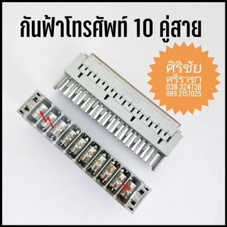 กันฟ้าโทรศัพท์ 10 คู่สาย