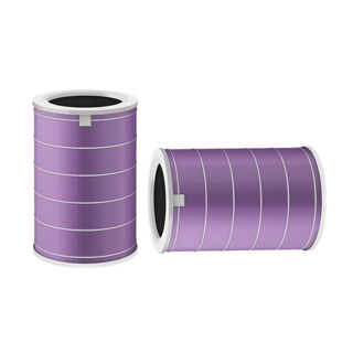 xaomi Mi Air Purifier Filter (Purple,สีม่วง )(มี RFID)ไส้กรองอากาศ xiaomi รุ่น 2S , 2H , Pro , 3H , 3C ไส้กรอง xiaomi ไส้กรองเครื่องฟอกอากาศรุ่นต่อต้านแบคทีเรียไวรัสและฝุ่น PM2.5 ระบบกรอง4ชั้น