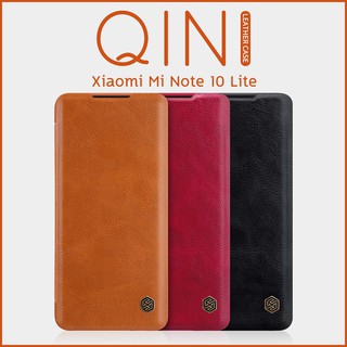 Xiaomi Mi Note 10 Lite / Mi Note10 Lite - เคสฝาพับ หนัง Nillkin QIN Leather Case