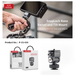 Pgytech แผ่นปลดเร็ว แบบหมุนได้ และเอียง สําหรับกล้องแอคชั่น DSLR