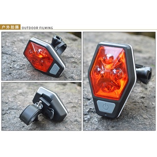 RAYPAL ไฟจักรยาน LED แบบสองดวง ไฟท้ายจักรยาน Bicycle warning light รุ่น RPL-2231 - สีแดง