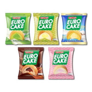 ยูโร่เค้ก Euro ฟัฟเค้กสอดไส้ ตรายูโร่ ขนม