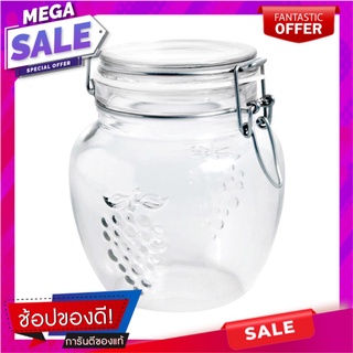 ขวดโหล แก้ว 1 ลิตร ฝาสปริง KEY WAY JR102112 ขวดโหล GLASS CANISTER KEY WAY JR102112 1L