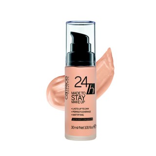 ของแท้/พร้อมส่ง Catrice 24h Made To Stay Make Up คาทริซ รองพื้นเนื้อแมตบางเบา