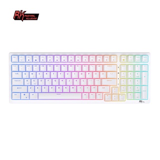 Royal Kludge RK98 คีย์บอร์ดไร้สาย พร้อมไฟแบ็คไลท์ RGB 98 คีย์ บลูทูธ 2.4G