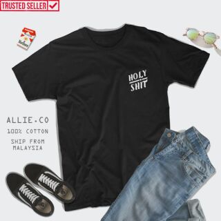 เสื้อแฟชั่นผญ - ศักดิ์สิทธิ์อึTSHIRTผู้ชาย/สาวผ้าฝ้าย100%มาเลเซีย