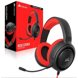 HEADSET (หูฟัง) CORSAIR HS35 STEREO (RED) (CA-9011198-AP) GAMING GEAR (#2306487141)