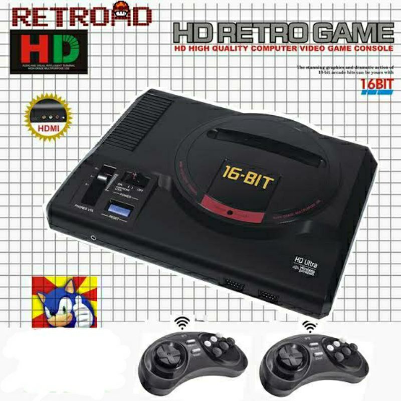retro game console 16 bit