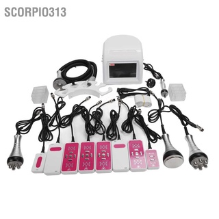 Scorpio313 เครื่องนวดเผาผลาญไขมัน 40K มัลติฟังก์ชั่น ฟื้นฟูผิว 6 In 1 Rf