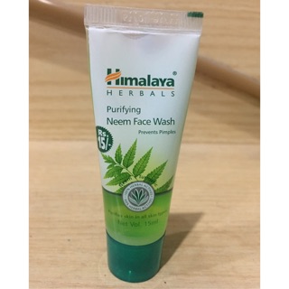 15 ml มินิไซล์ ขนาดพกพา เจลล้างหน้า ลดสิว ควบคุมความมัน Himalaya Neem face wash