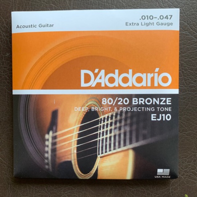 สายกีต้าร์โปร่ง Dadaddario EJ10 (10-47)