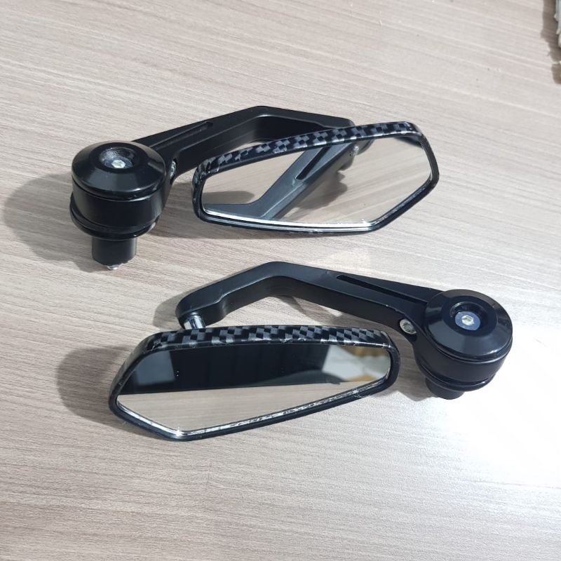 PUTIH คู่ Rizoma Premium Universal White Glass Carbon Bar End Mirrors สําหรับ Nmax, Aerox, Nmax 2020