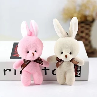 🔥🐰พวงกุญแจหมีกระต่ายขนาดใหญ่ ใหม่ 18*8cm ขายส่งและปลีก มีทั้งหมด 12สี สามารถเลือกสีได้ New Rabbit Keychain TZX