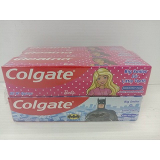 Colgate คอลเกต ยาสีฟัน รสบับเบิ้ลเฟรต บาร์บี้+แบคแมน 40 กรัม แพ็ค 6 (8850006930847)