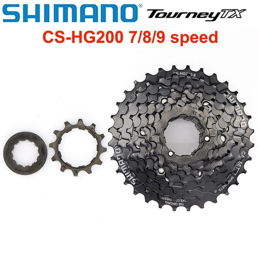 Shimano CS HG200 7S 8S 9S MTB จักรยานเสือภูเขาจักรยานมู่เล่ 7 ความเร็ว 8 ความเร็ว 9 ความเร็ว cassette 28T 32T จักรยานอะไหล่