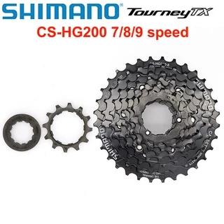 Shimano CS HG200 7S 8S 9S MTB จักรยานเสือภูเขาจักรยานมู่เล่ 7 ความเร็ว 8 ความเร็ว 9 ความเร็ว cassette 28T 32T จักรยานอะไหล่