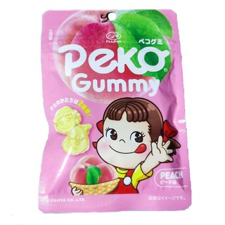 ฟูจิยา เป็กโกะ พีซ กัมมี่ Fujiya Peko Peach Gummy 50 g #FLND