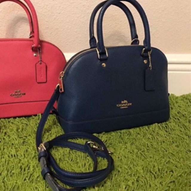 ❤️พร้อมส่ง coach โดมมินิ 10" สีชมพูstrawberry/สีกรมmarina ของแท้ 💯%