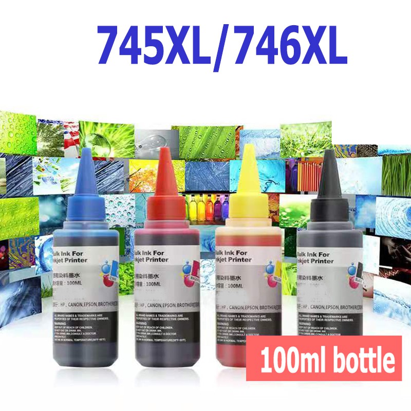 Canon 745 746 หมึก 745s 746s ดำ PG745XL CL746XL หมึกรีฟิลใช้ได้กับ Canon MG2470/MG2570/MG2570S/MG297