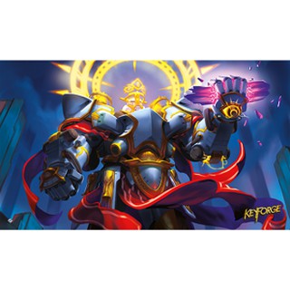 KeyForge - Grim Resolve Playmat คีย์ฟอร์จ เพลแมท แผ่นรองเล่น แผ่นรองเม้าส์ สำหรับมืออาชีพ ขนาดขนาด 14 x 24 นิ้ว