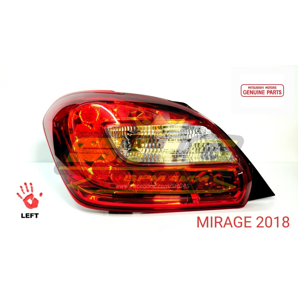 ไฟท้าย + พร้อมขั้ว + หลอดไฟ Mitsubishi MIRAGE 2018 LEDs (แท้)