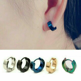 พร้อมส่ง ต่างหูแบบห่วงสแตนเลส แฟชั่นผู้ชาย