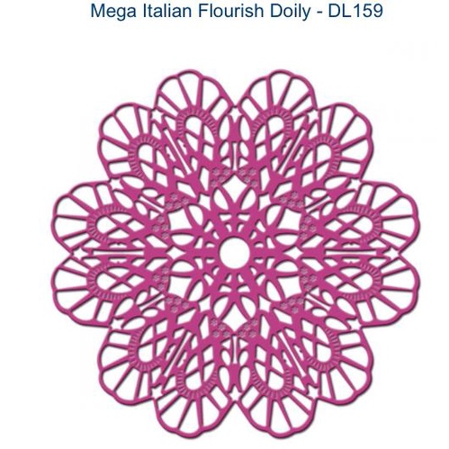 DL159 Mega Italian Flourish - Doily Dies (Cheery Lynn Desings)