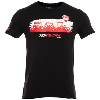 Muangthong United : เสื้อคอกลมสีดำสกรีนลาย REDVOLUTION รุ่น RED VOLUTION ฺBK2020