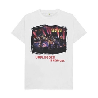 tshirtเสื้อยืดคอกลมฤดูร้อนเสื้อยืด ลาย Nirvana BAND LIVE IN NEW YORK MTV UNPLUGGED 1993Sto4XL