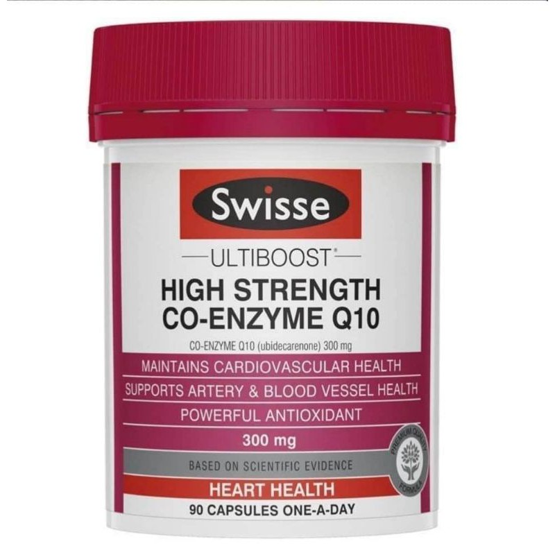 🌈พร้อมส่ง‼️SWISSE​ Co-Q10 300mg CO-ENZYME Q10(ubidecarenone)โคคิวเท็น#Ovaboost,ชะลอวัย,pcos,ลดคอเรสเ