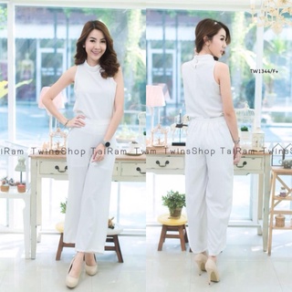 👗Pfashion [ส่งไว!!🚛] P1344 Set 2 ชิ้น เสื้อแขนกุด+กางเกงขายาว