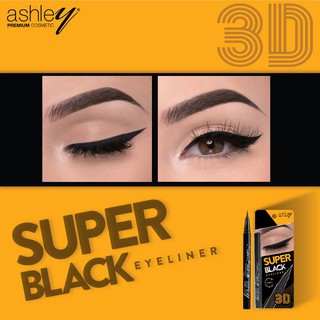 🌟 ลิควิด อายไลเนอร์ กันน้ำ แอชลีย์  ASHLEY SUPER BLACK EYELINER A-311