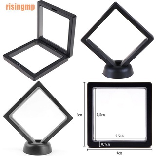 Risingmp (X) กล่องเคส 3D สีดํา สําหรับใส่เหรียญ เครื่องประดับ 90x90 มม./