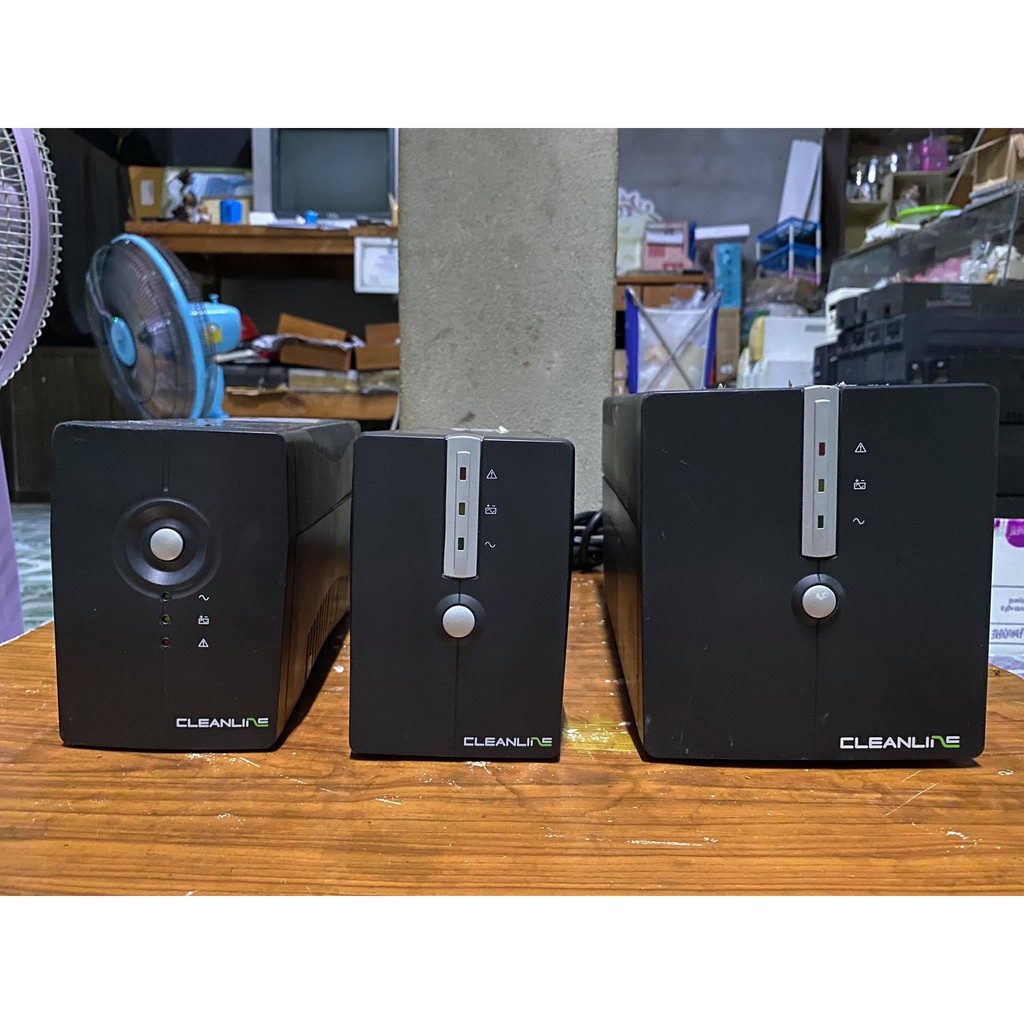 เครื่องสำรองไฟ CLEANLINE UPS (800-1000VA /325-600 Watt)  มือสอง ราคาถูก