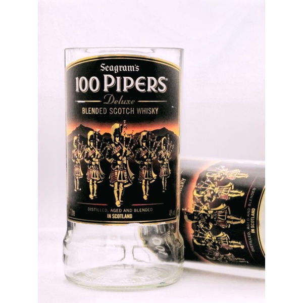 แก้วเหล้าตัด 100 Pipers