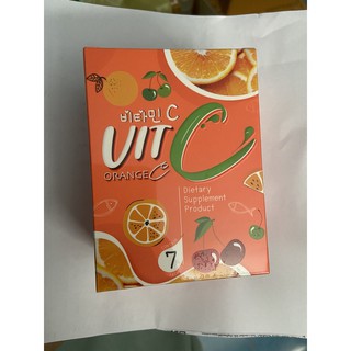 พิมรี่พาย VitC วิตามินซี ออเร้นจ์ซี 🍊 พิมรี่วิตซี วิตามินซีที่ดีที่สุด 1กล่องมี7ซอง