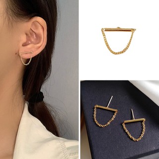 ต่างหูมินิมอล ต่างหูโซ่ พร้อมส่ง! (#P1-60)