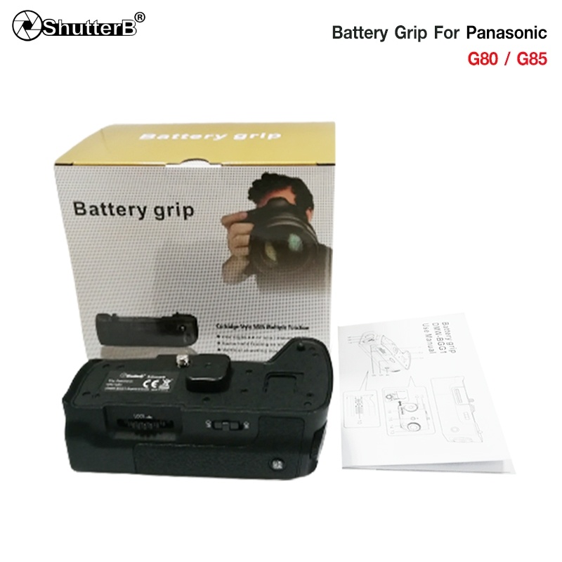 แบตเตอรี่กริป Battery Grip Shutter B รุ่น Panasonic G80/G85 (DMW-BGG1 Replacement)