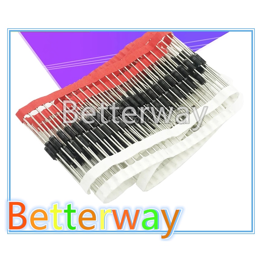 100PCS 1N5817 1N5819 1N5399 1N4937 1N4004 Schottky Rectifier Diode 1N4001 1N4007 UF4007 HER107 FR207