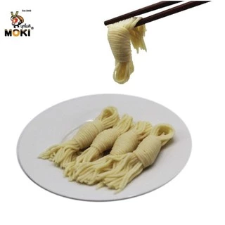 MOKI ม้วนโอ๊ตไฟเบอร์ผสมบุก 120 กรัม (FK0180-1) บุกเพื่อสุขภาพ ไม่มีแป้ง คีโต Oat Fiber Knot with Konjac