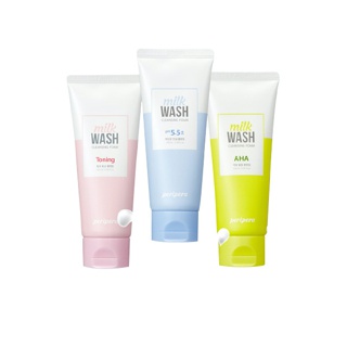 [ 7TW5BD5 ลดทันที 80 ช้อปครบ500]PERIPERA โฟมล้างหน้า รุ่น MILK WASH CLEANSING FOAM exp 12/2022