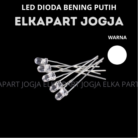 LED Diode Diode 3mm สีขาวใส 3 mm