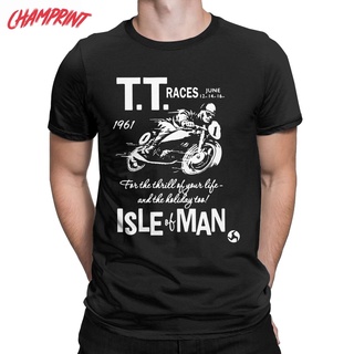 ใหม่ เสื้อยืดคอกลม แขนสั้น ผ้าฝ้าย 100% พิมพ์ลาย Isle Of Man TT 1961 สําหรับผู้ชาย ผู้หญิง เหมาะกับงานปาร์ตี้