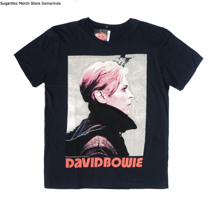 คอลูกเรือเสื้อยืดคอกลมเสื้อเชิ้ต ลายวง David Bowie Low Portrait ไซซ์ Mผ้าฝ้ายแท้