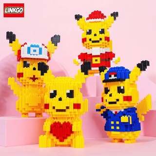 CHAMAA นาโน Pikachu ปิกาจู Pokemon โปเกมอน XL ตัวต่อ นาโนบล็อก Nanoblock Size XL 68257 68258 68259 68260 โปเกม่อน