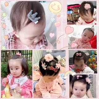 🇹🇭พร้อมส่ง🇹🇭กิ๊บติดผมเด็ก👧🏻กิ๊บจิ๋ว👧🏻แบบมีผ้ารอง