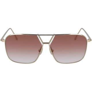 แว่นกันแดด VICTORIA BECKHAM-VB204S 712 Square Sunglasses Gold Burgundy Gradient ของใหม่มือ1 ของแท้100%